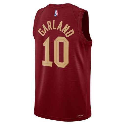 Nike Cleveland Cavaliers #10 Darius Garland Unisex Swingman Jersey - Icon Edition - Wine - Image 2