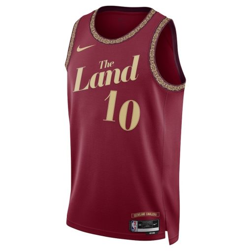 Nike Cleveland Cavaliers #10 Darius Garland Unisex 2023/24 Swingman Jersey - Wine - City Edition