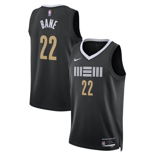 Nike Memphis Grizzlies #22 Desmond Bane Unisex 2023/24 Swingman Jersey - Black - City Edition - Image 3