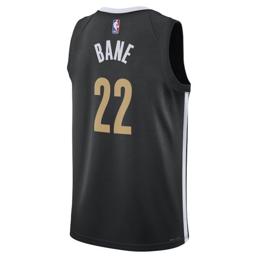 Nike Memphis Grizzlies #22 Desmond Bane Unisex 2023/24 Swingman Jersey - Black - City Edition - Image 2