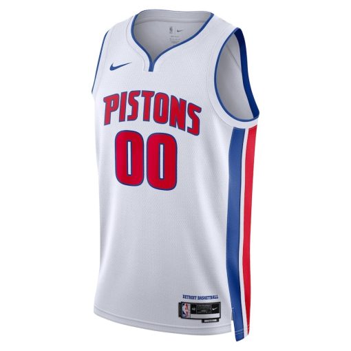 Nike Detroit Pistons #00 Unisex Swingman Custom Jersey White - Association Edition