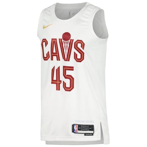 Nike Cleveland Cavaliers #45 Donovan Mitchell Unisex Swingman Jersey - Association Edition - White