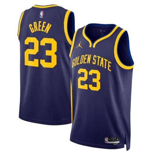 Jordan Golden State Warriors #23 Draymond Green Unisex Swingman Jersey - Statement Edition - Navy - Image 3