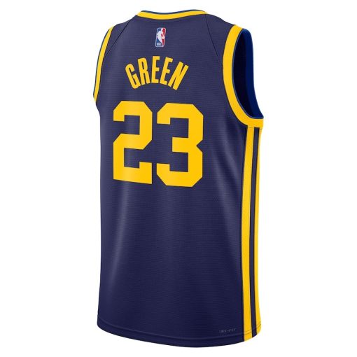 Jordan Golden State Warriors #23 Draymond Green Unisex Swingman Jersey - Statement Edition - Navy - Image 2