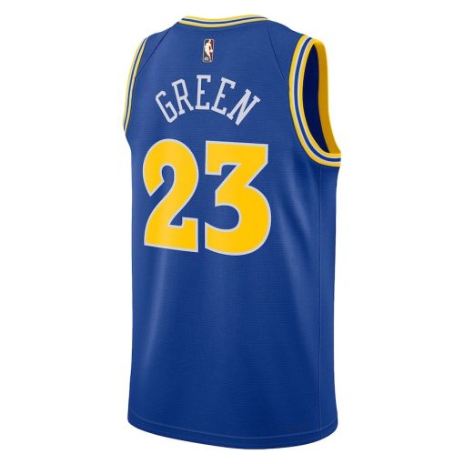 Nike Golden State Warriors #23 Draymond Green Swingman Jersey - Classic Edition - Blue - Image 2