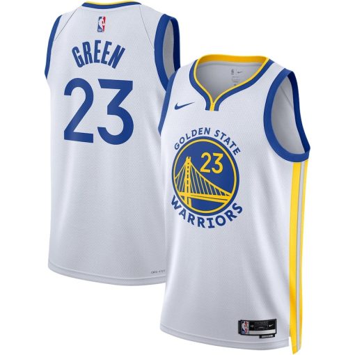 Nike Golden State Warriors #23 Draymond Green Unisex Swingman Jersey - Association Edition - White - Image 3