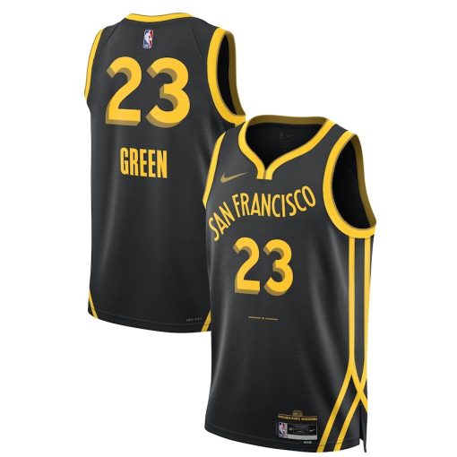 Nike Golden State Warriors #23 Draymond Green Unisex 2023/24 Swingman Jersey - Black - City Edition - Image 3