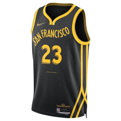 Nike Golden State Warriors #23 Draymond Green Unisex 2023/24 Swingman Jersey - Black - City Edition