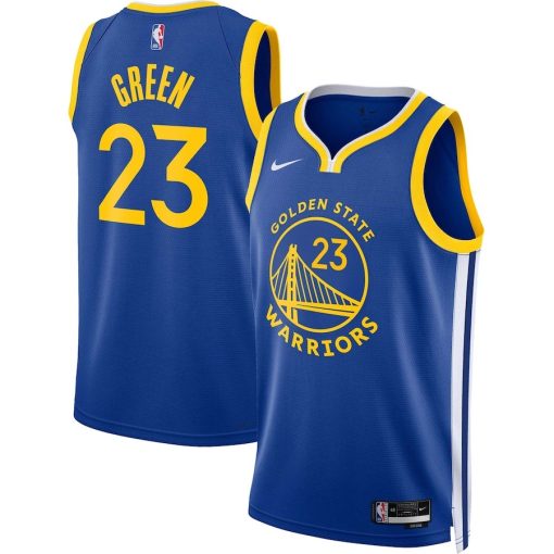 Nike Golden State Warriors #23 Draymond Green Unisex Swingman Jersey - Icon Edition - Royal - Image 3