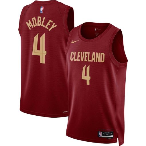 Nike Cleveland Cavaliers #4 Evan Mobley Unisex Swingman Jersey - Icon Edition - Wine - Image 3