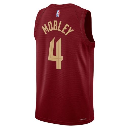 Nike Cleveland Cavaliers #4 Evan Mobley Unisex Swingman Jersey - Icon Edition - Wine - Image 2