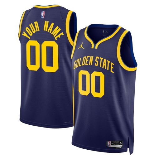 Jordan Golden State Warriors #00 Unisex 2022/23 Swingman Custom Jersey - Statement Edition - Blue - Image 3