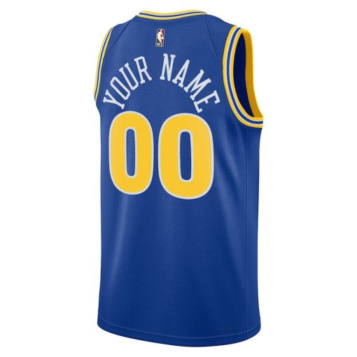 Nike Golden State Warriors #00 Unisex 2022/23 Custom Swingman Jersey - Classic Edition - Blue - Image 2