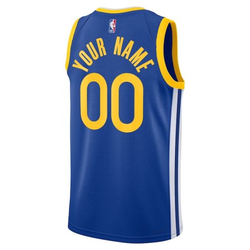 Nike Golden State Warriors #00 Unisex Swingman Custom Jersey Royal - Icon Edition - Image 2