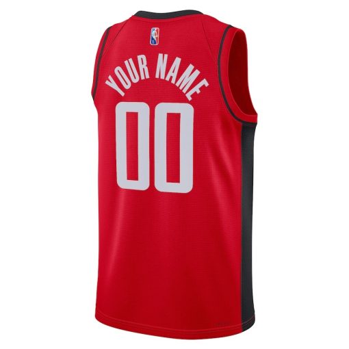 Nike Houston Rockets #00 2021/22 Diamond Swingman Custom Jersey - Icon Edition - Red - Image 2