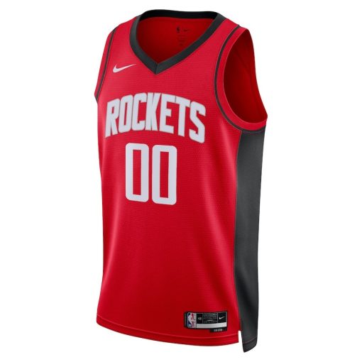 Nike Houston Rockets #00 Unisex Swingman Custom Jersey Red - Icon Edition