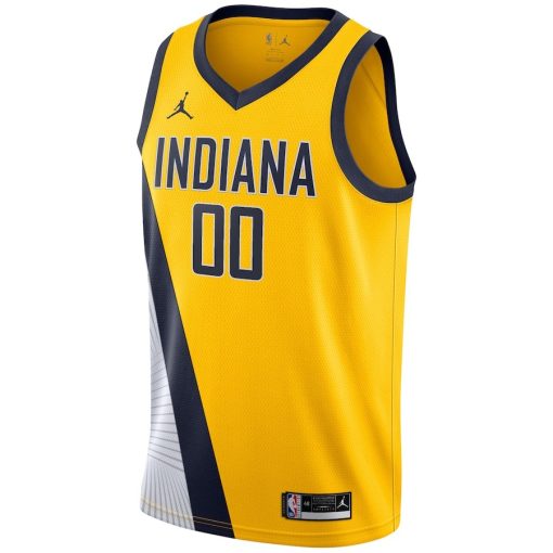 Jordan Indiana Pacers #00 Swingman Custom Jersey - Statement Edition - Gold