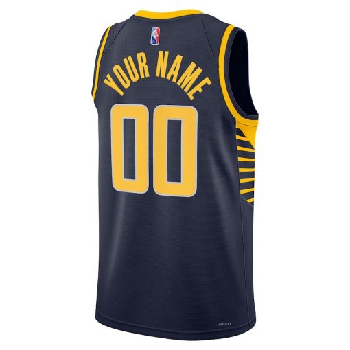 Nike Indiana Pacers #00 2021/22 Diamond Swingman Custom Jersey - Icon Edition - Navy - Image 2