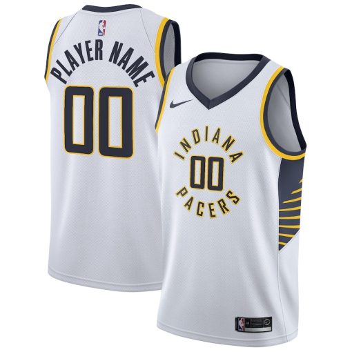 Nike Indiana Pacers #00 2020/21 Swingman Custom Jersey - Association Edition - White - Image 3