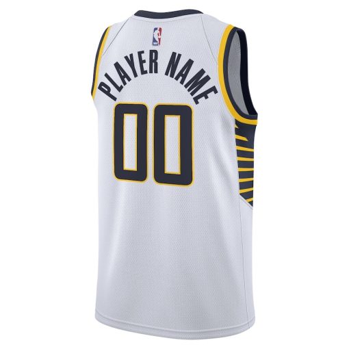 Nike Indiana Pacers #00 2020/21 Swingman Custom Jersey - Association Edition - White - Image 2