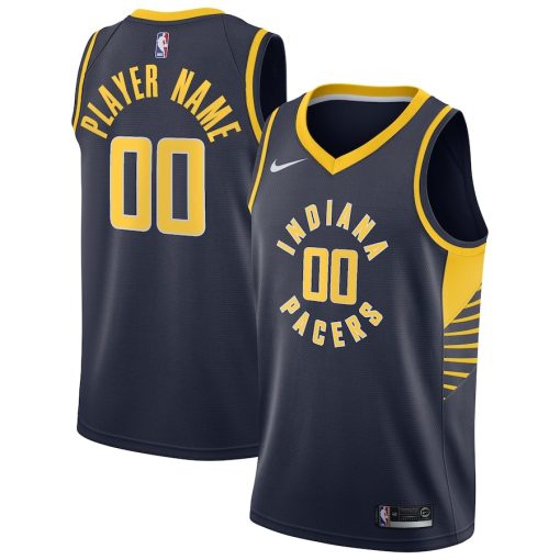 Nike Indiana Pacers #00 2020/21 Swingman Custom Jersey - Icon Edition - Navy - Image 3