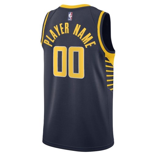 Nike Indiana Pacers #00 2020/21 Swingman Custom Jersey - Icon Edition - Navy - Image 2