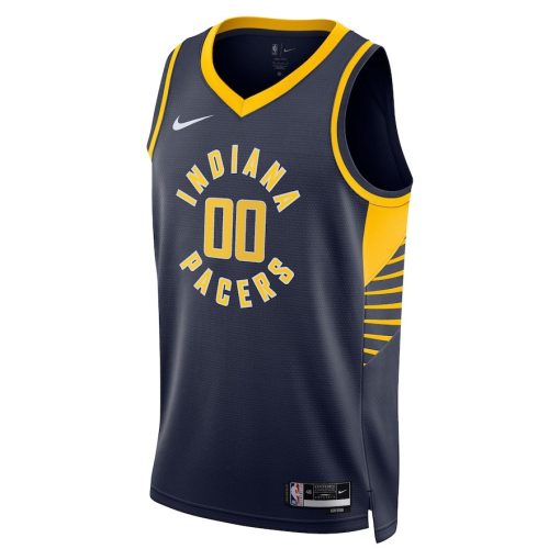 Nike Indiana Pacers # 00 Unisex 2022/23 Swingman Custom Jersey Navy - Icon Edition