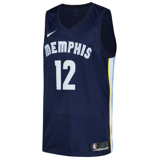 Nike Memphis Grizzlies #12 Ja Morant Swingman Player Jersey - Icon Edition - Navy