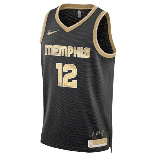 Nike Memphis Grizzlies #12 Ja Morant Unisex Select Series Swingman Jersey – Black