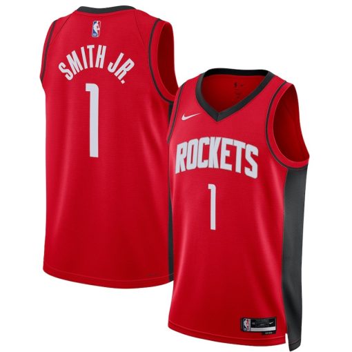 Nike Houston Rockets #1 Jabari Smith Jr. Unisex 2022 NBA Draft First Round Pick Swingman Jersey - Icon Edition - Red - Image 3