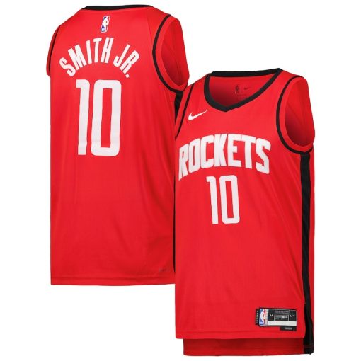 Nike Houston Rockets #10 Jabari Smith Jr. Unisex Swingman Jersey - Icon Edition - Red - Image 3