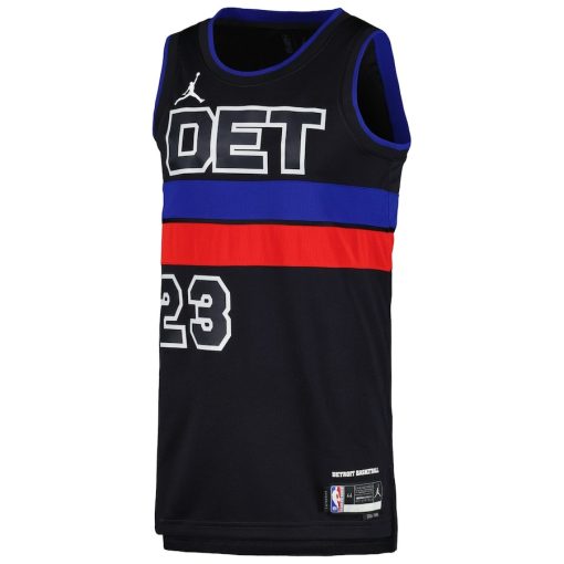 Jordan Detroit Pistons #23 Jaden Ivey Unisex Swingman Jersey - Statement Edition - Black