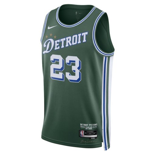 Nike Detroit Pistons #23 Jaden Ivey 2022/23 Swingman Jersey - City Edition - Green