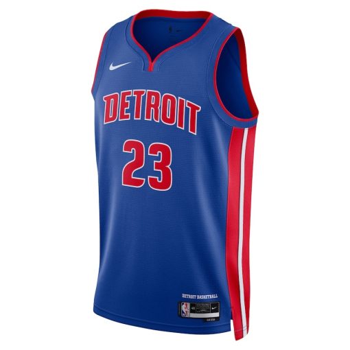 Nike Detroit Pistons #23 Jaden Ivey Unisex 2022 NBA Draft First Round Pick Swingman Jersey - Icon Edition - Blue