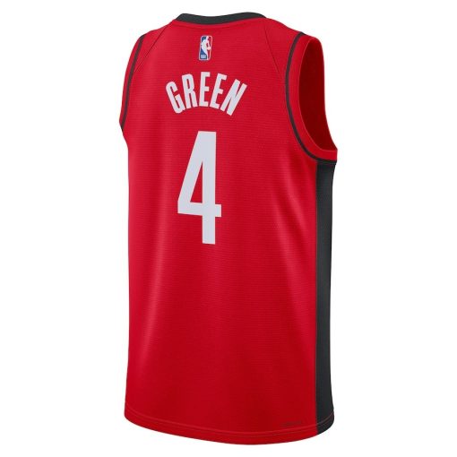 Nike Houston Rockets #4 Jalen Green Unisex Swingman Jersey - Icon Edition - Red - Image 2