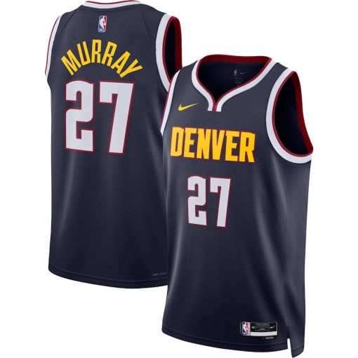 Nike Denver Nuggets #27 Jamal Murray Unisex Swingman Jersey - Icon Edition - Navy - Image 3