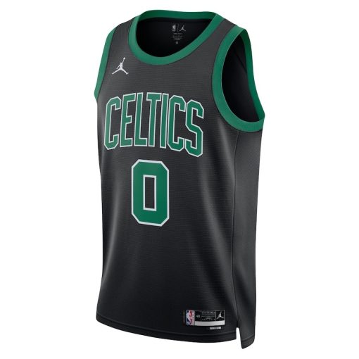 Jordan Boston Celtics #0 Jayson Tatum Unisex Swingman Jersey - Statement Edition - Black