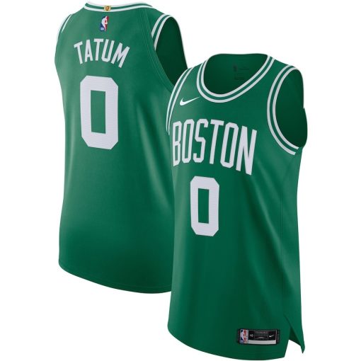 Nike Boston Celtics #0 Jayson Tatum Authentic Jersey - Icon Edition - Kelly Green - Image 3