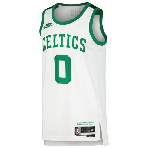 Nike Boston Celtics #0 Jayson Tatum Swingman Player Jersey - Classic Edition - White