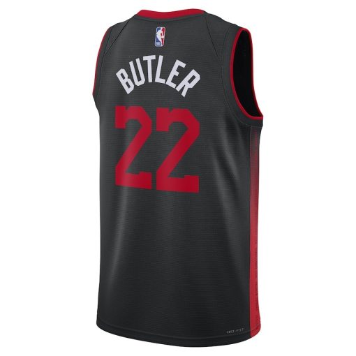 Nike Miami Heat #22 Jimmy Butler Unisex 2023/24 Swingman Jersey - Black - City Edition - Image 2