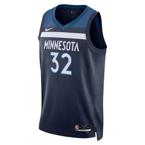 Nike Minnesota Timberwolves #32 Karl-Anthony Towns Unisex Swingman Jersey - Icon Edition - Navy