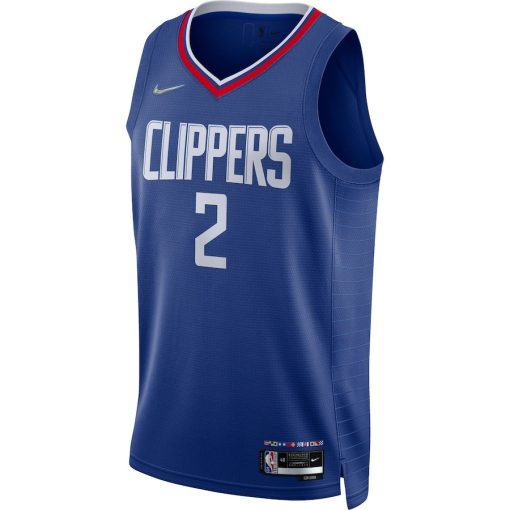 Nike LA Clippers #2 Kawhi Leonard 2021/22 Diamond Swingman Jersey - Icon Edition - Royal