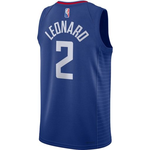 Nike LA Clippers #2 Kawhi Leonard 2021/22 Diamond Swingman Jersey - Icon Edition - Royal - Image 2