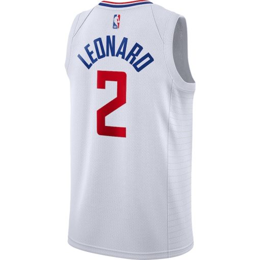 Nike LA Clippers #2 Kawhi Leonard 2019/2020 Swingman Jersey - Association Edition - White - Image 2