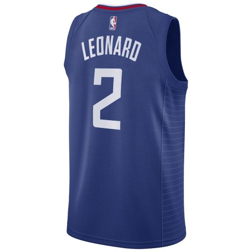 Nike LA Clippers #2 Kawhi Leonard 2019/20 Swingman Jersey Blue - Icon Edition - Image 2