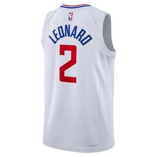 Nike LA Clippers #2 Kawhi Leonard Unisex Swingman Jersey - Association Edition - White - Image 2