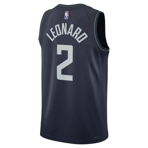 Nike LA Clippers #2 Kawhi Leonard Unisex 2023/24 Swingman Jersey - Navy - City Edition - Image 2