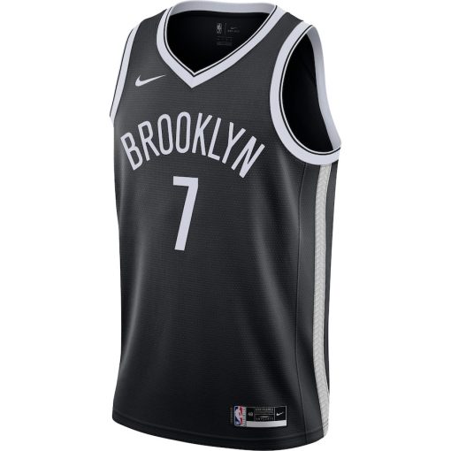 Nike Brooklyn Nets #7 Kevin Durant 2020/21 Swingman Jersey - Black - Icon Edition