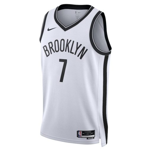 Nike Brooklyn Nets #7 Kevin Durant Unisex Swingman Jersey - Association Edition - White