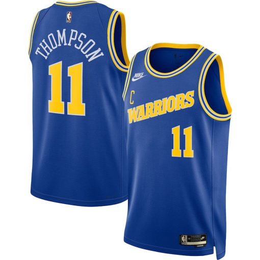 Nike Golden State Warriors #11 Klay Thompson Swingman Jersey - Classic Edition - Blue - Image 3